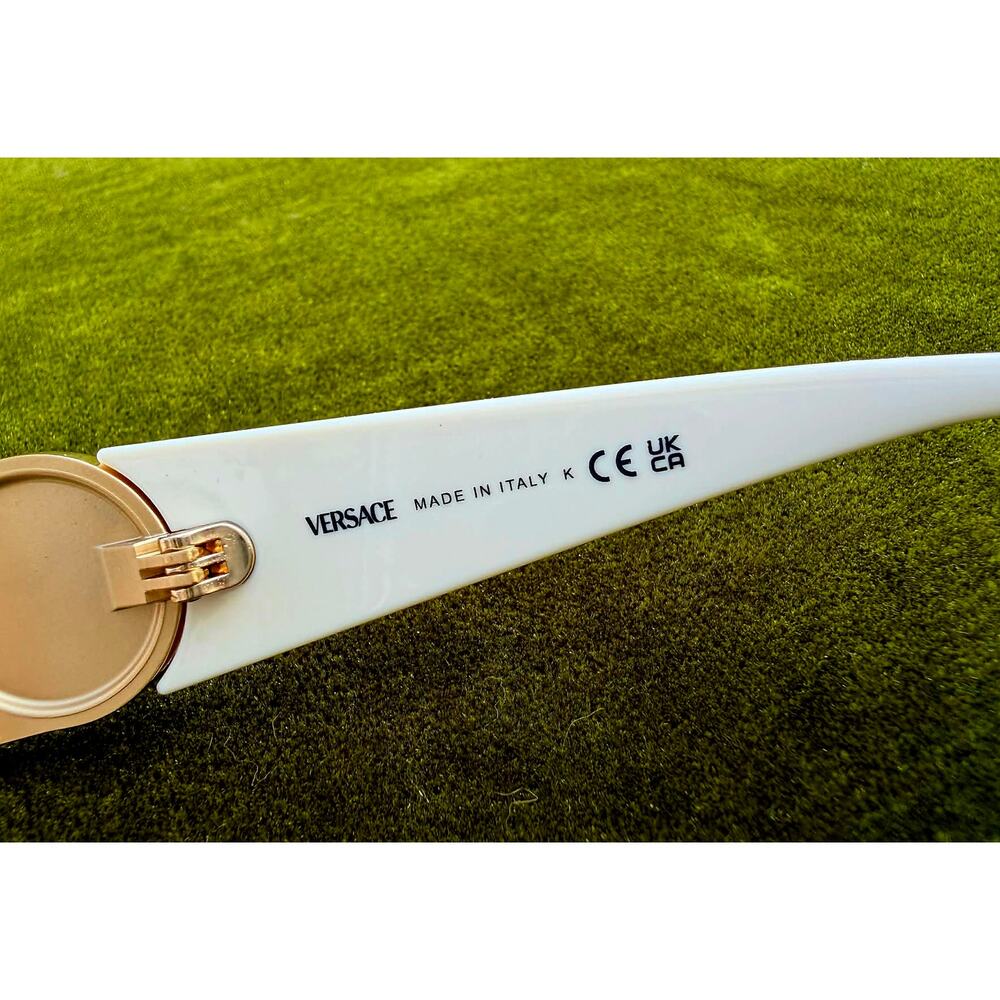 Versace VE4503U Oval Sunglasses – Milk White & Pink Mirror Gold - FULL INCLUSION - Picture 8 of 8